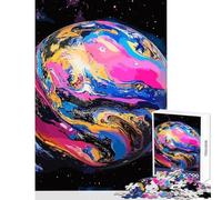 Rompecabezas de 1000 piezas para adultos y adolescentes diseño abstracto de espacio y planetas juegos relajantes regalos para mujeres juguetes de decoración para el hogar Cada pieza es única (38x26cm)