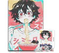 Rompecabezas de 1000 Piezas para Adultos y Adolescentes, diseño de Anime con un niño Comiendo Ramen, Juegos educativos, análisis y lógica, Obra de Arte, Regalo, tamaño 50x75cm