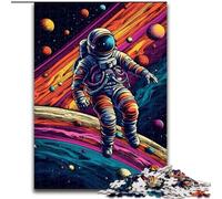 Rompecabezas de 1000 Piezas para Adultos y Adolescentes, diseño de Astronauta, Colorido, Ideal como Juego Educativo, Juguete de desafío, decoración única para el hogar y Regalos tamaño 50x75cm