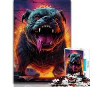 Rompecabezas de 1000 Piezas para Adultos y Adolescentes, diseño de Bulldogs mecánicos, Ayuda a ejercitar el Cerebro, Juguetes adictivos para Cultivar la Paciencia, decoración de Pared, 38x26cm