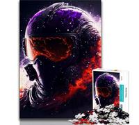 Rompecabezas de 1000 Piezas para Adultos y Adolescentes diseño de Casco de Tropas en el Espacio Juego de Preguntas y respuestas decoración de Pared cumpleaños y Navidad 38x26cm