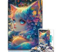 Rompecabezas de 1000 Piezas para Adultos y Adolescentes, diseño de Chica Anime, Juegos educativos, decoración de Pared, cumpleaños y Navidad (tamaño 38x26cm)