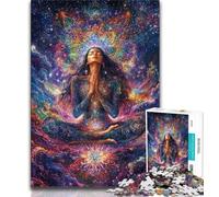 Rompecabezas de 1000 Piezas para Adultos y Adolescentes, diseño de Chica cósmica Ejercita el Cerebro Juguetes adictivos para Cultivar la Paciencia y Mejorar la Memoria (38x26cm)