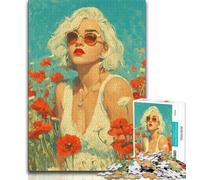 Rompecabezas de 1000 Piezas para Adultos y Adolescentes, diseño de Chica de Verano Ejercita el Cerebro Juguetes adictivos para Cultivar la Paciencia y Mejorar la Memoria (75x50cm)