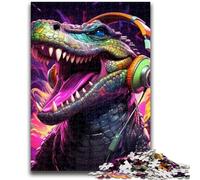 Rompecabezas de 1000 Piezas para Adultos y Adolescentes, diseño de cocodrilos del Nilo, Ideal como Juego Educativo, Regalo Ideal para Toda la Familia (50x75cm)