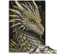 Rompecabezas de 1000 Piezas para Adultos y Adolescentes, diseño de dragón Dorado, Juguete Educativo antiestrés, Regalo para Amigos y Familiares, 50x75cm