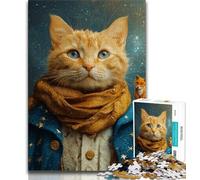 Rompecabezas de 1000 Piezas para Adultos y Adolescentes, diseño de El Principito y Gato, Ideal para Decorar tu Escritorio (38x26cm)