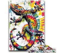 Rompecabezas de 1000 Piezas para Adultos y Adolescentes, diseño de geco de Acuarela, Ideal como Juego Educativo, Regalo para Toda la Familia, 50x75cm