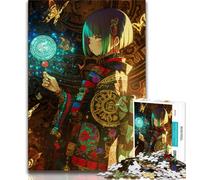 Rompecabezas de 1000 Piezas para Adultos y Adolescentes, diseño de guerrera Ninja Japonesa, Ideal como Juego de decoración de Pared, cumpleaños y Navidad (tamaño 38x26cm)