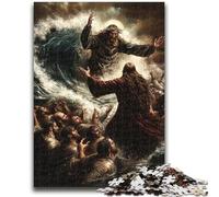 Rompecabezas de 1000 Piezas para Adultos y Adolescentes, diseño de Jesús, Juguete Educativo para aliviar el estrés, Regalo de Amigo Secreto para niños de 14 años, 50x75cm