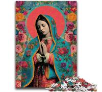 Rompecabezas de 1000 Piezas para Adultos y Adolescentes, diseño de la Virgen María, Juguete Educativo, Divertido Juego Familiar, decoración única para el hogar (75x50cm)