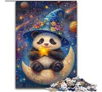 Rompecabezas de 1000 Piezas para Adultos y Adolescentes, diseño de Panda Mago, Juguetes educativos para aliviar el estrés, interacción Entre Padres e Hijos (tamaño 50x75cm)