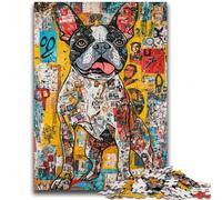 Rompecabezas de 1000 Piezas para Adultos y Adolescentes, diseño de Perro bóxer, Ideal para aliviar el estrés, potenciar el Amor en Pareja, 50x75cm