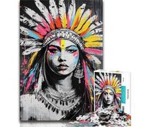 Rompecabezas de 1000 Piezas para Adultos y Adolescentes diseño de Princesa India Toda la Familia 38x26cm