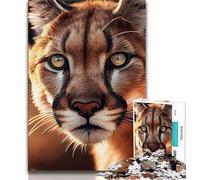 Rompecabezas de 1000 Piezas para Adultos y Adolescentes diseño de Puma Ideal como Juego Educativo Regalo de cumpleaños Arte de Pared 26x38cm