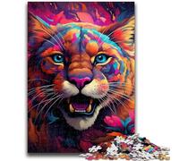 Rompecabezas de 1000 Piezas para Adultos y Adolescentes, diseño de Puma, un Juego desafiante Toda la Familia (26x38cm)