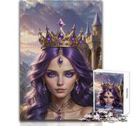 Rompecabezas de 1000 Piezas para Adultos y Adolescentes, diseño de Reina de fantasía Amatista, Juegos educativos, análisis y lógica, Obra de Arte, Regalo, tamaño 50x75cm