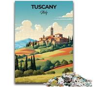 Rompecabezas de 1000 Piezas para Adultos y Adolescentes,diseño de Viaje a la Toscana,Italia Rompecabezas de 1000 Piezas,Ideal para Pasar el rato en casa,con Piezas aleatorias Que se entrelazan