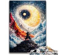 Rompecabezas de 1000 Piezas para Adultos y Adolescentes, diseño de Yin Yang Ninja, desafiante, Divertido y Divertido, decoración única para el hogar y Regalos, 26x38cm