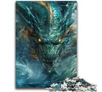 Rompecabezas de 1000 Piezas para Adultos y Adolescentes Dragón Misterioso Juguete Educativo para aliviar el estrés Regalos de Amigo Secreto para niños de 14 años 26x38cm