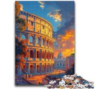 Rompecabezas de 1000 Piezas para Adultos y Adolescentes: El Coliseo de Roma Juego de Preguntas para Adolescentes, Toda la Familia (75x50cm)
