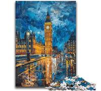 Rompecabezas de 1000 Piezas para Adultos y Adolescentes El Colorido Big Ben Ayuda a ejercitar el Cerebro Juguetes adictivos para Cultivar la Paciencia Regalo de cumpleaños 50x75cm