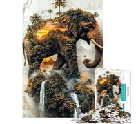 Rompecabezas de 1000 Piezas para Adultos y Adolescentes El dominio Sagrado del Elefante Rompecabezas para Adultos Juguete Decorativo para la Pared Divertido y Original para cumpleaños