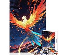 Rompecabezas de 1000 Piezas para Adultos y Adolescentes El Fénix resurgiendo sobre un Paisaje Urbano Juegos relajantes Regalos para Mujeres Decoración del hogar Juguetes Cada Pieza es única (50x75cm)