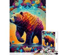 Rompecabezas de 1000 Piezas para Adultos y Adolescentes El Oso Lento y poderoso decoración del hogar Juguetes Obras de Arte Regalo Juegos Divertidos Mejora el Amor en Pareja tamaño 38x26cm
