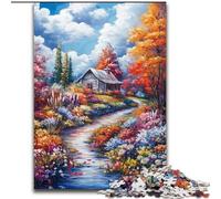 Rompecabezas de 1000 Piezas para Adultos y Adolescentes El otoño llega a casa Juego Familiar y decoración única para el hogar y Regalos para Mayores de 14 años tamaño 26x38cm