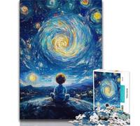 Rompecabezas de 1000 Piezas para Adultos y Adolescentes El Principito del Cielo Nocturno 1000 Piezas Toda la Familia Apto para niños de 14 años (tamaño 75x50cm)