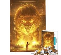 Rompecabezas de 1000 Piezas para Adultos y Adolescentes El Rey León Chino Antiguo Rompecabezas de 1000 Piezas para armar Juego desafiante de análisis y lógica Regalos (38x52cm)