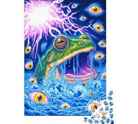 Rompecabezas De 1000 Piezas para Adultos Y Adolescentes Electric Frog Eyes Rompecabezas Juego De Ingenio Difícil Regalos De Cumpleaños Y Únicos 52x38cm/1000pcs