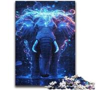 Rompecabezas de 1000 Piezas para Adultos y Adolescentes, Elefante de fantasía, Juguete Educativo para aliviar el estrés, Regalo de Amigo Secreto para niños de 14 años, 26x38cm