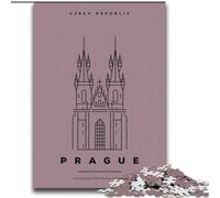 Rompecabezas de 1000 Piezas para Adultos y Adolescentes en Praga, República Checa Juguetes educativos, cumpleaños y para Mayores de 14 años 75x100cm