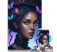 Rompecabezas de 1000 Piezas para Adultos y Adolescentes Encantadora niña Adolescente Juegos educativos clásicos Hermosa decoración (tamaño 38x26cm)