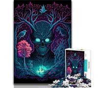 Rompecabezas de 1000 Piezas para Adultos y Adolescentes Espíritu del Bosque Oscuro, 1000 Piezas, Juguetes y Juegos educativos para Adultos y Adolescentes (tamaño 38x26cm)