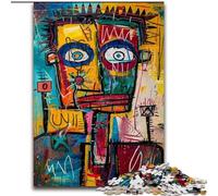 Rompecabezas de 1000 Piezas para Adultos y Adolescentes, Estilo Basquiat Juego de Preguntas Que fomenta el Amor en Pareja para Mayores de 14 años tamaño 50x75cm