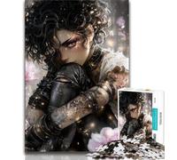 Rompecabezas de 1000 Piezas para Adultos y Adolescentes, fantasía de Chica Oscura, Ayuda a ejercitar el Cerebro, Juguetes adictivos para Cultivar la Paciencia y Mejorar la Memoria (75x50cm)