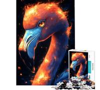 Rompecabezas de 1000 Piezas para Adultos y Adolescentes Flamenco en Llamas Un desafío para completar Pero un Juego de ingenio Divertido y con Humor para Mayores de 14 años (50x75cm)