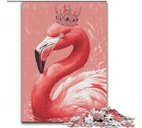 Rompecabezas de 1000 Piezas para Adultos y Adolescentes: Flamingo Queen, un Juego desafiante para Toda la Familia con Piezas aleatorias Que se entrelazan 26x38cm