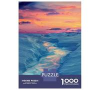 Rompecabezas De 1000 Piezas para Adultos Y Adolescentes Frozen River Sunset Rompecabezas para Adultos Juegos Relajantes Arte De Pared Difícil Y Desafiante 38x26cm/1000pcs