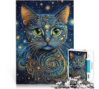 Rompecabezas de 1000 Piezas para Adultos y Adolescentes Gato Kintsugi Abstracto~ Hecho de cartón Apto para Mayores de 14 años. Difícil de completar Pero Divertido y Gracioso. Regalo de cumpleaños