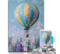 Rompecabezas de 1000 Piezas para Adultos y Adolescentes, Globo aerostático Difícil de completar, Pero Divertido y Divertido cumpleaños y Otras Ocasiones (75x50cm)