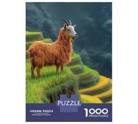 Rompecabezas De 1000 Piezas para Adultos Y Adolescentes Goat on Rice Terraces Rompecabezas para Adultos Juegos Familiares Decoración De Pared Difícil Y Desafiante 70x50cm/1000pcs