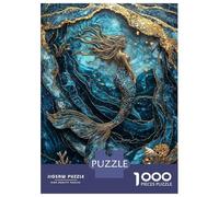 Rompecabezas De 1000 Piezas para Adultos Y Adolescentes Golden Tide Siren Rompecabezas para Adultos Juego De Ingenio Arte De Pared Regalos De Cumpleaños Y Únicos 70x50cm/1000pcs
