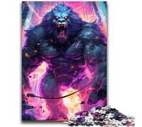 Rompecabezas de 1000 Piezas para Adultos y Adolescentes Gorilla Ultimate Power Stress Reliever Desafío difícil Potencia el Amor en Pareja 38x26cm
