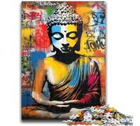 Rompecabezas de 1000 Piezas para Adultos y Adolescentes, Graffiti Buddha, Rompecabezas de 1000 Piezas, para un Juego desafiante y Familiar (50x75cm)