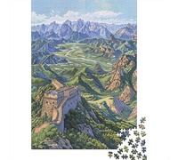 Rompecabezas De 1000 Piezas para Adultos Y Adolescentes Great Wall of China Art Print-2 Rompecabezas para Adultos Juegos Relajantes Arte De Pared Difícil Y Desafiante 70x50cm/1000pcs
