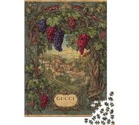 Rompecabezas De 1000 Piezas para Adultos Y Adolescentes Gucci Wine Country Poster Rompecabezas para Adultos Juegos Relajantes Arte De Pared Difícil Y Desafiante 70x50cm/1000pcs